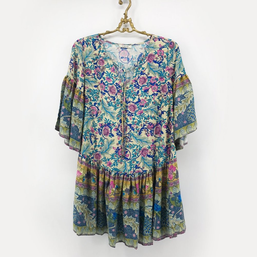 LAST ONE🌺Summer Floral Boho Mini Dress - Picture 6 of 14